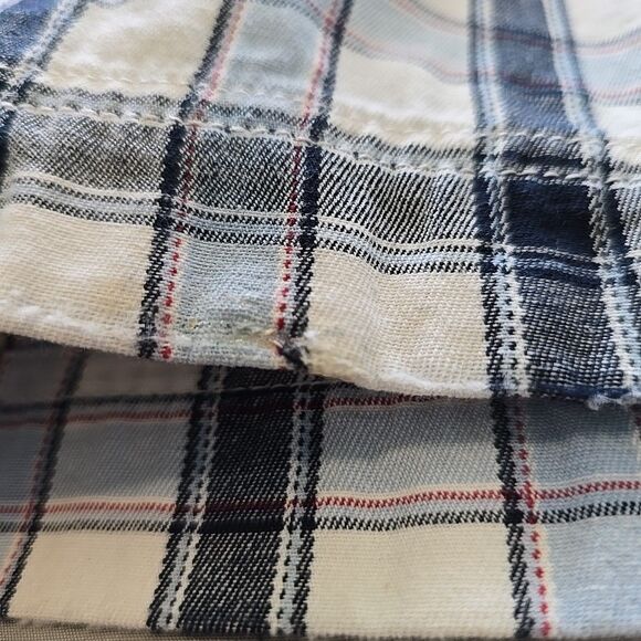 ECKO UNLTD Men's Dark and Light Blue Plaid Classic Relaxed Fit Cotton Shorts 38 - Picture 8 of 11